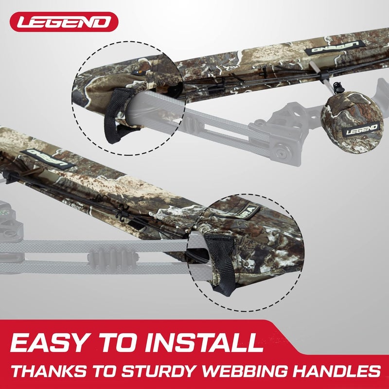 Legend Ventura Bow Sling Set - Arrow Fletching & Sight Cover - Cordura Fabric Bow Sling & End Caps, Easy To Install - Outdoor & Archery Equipment - Image 3